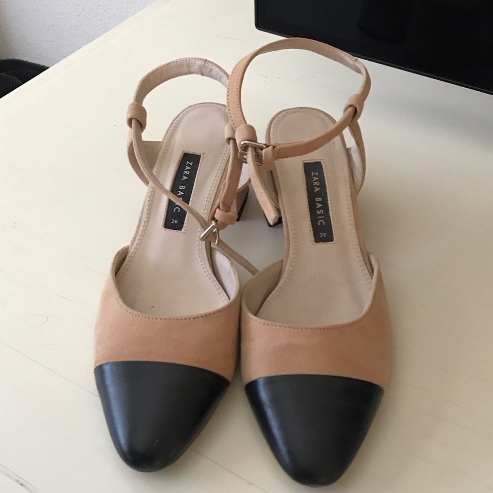 Zara Tan and Black Heels